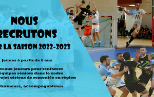 Recrutement Saison 2022-2023