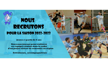 Recrutement Saison 2022-2023